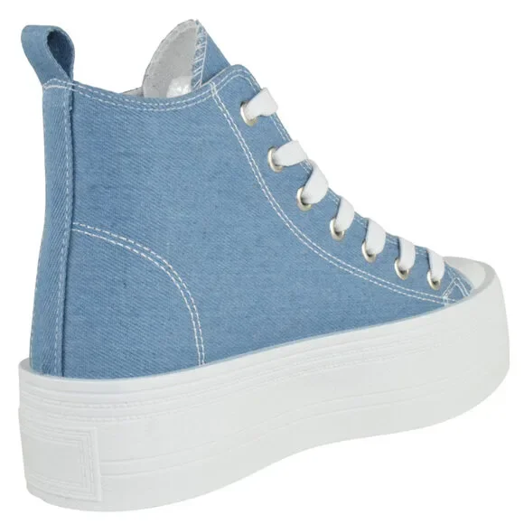 SHERRY-1 Blue Denim TOP MODA - Picture 3 of 5